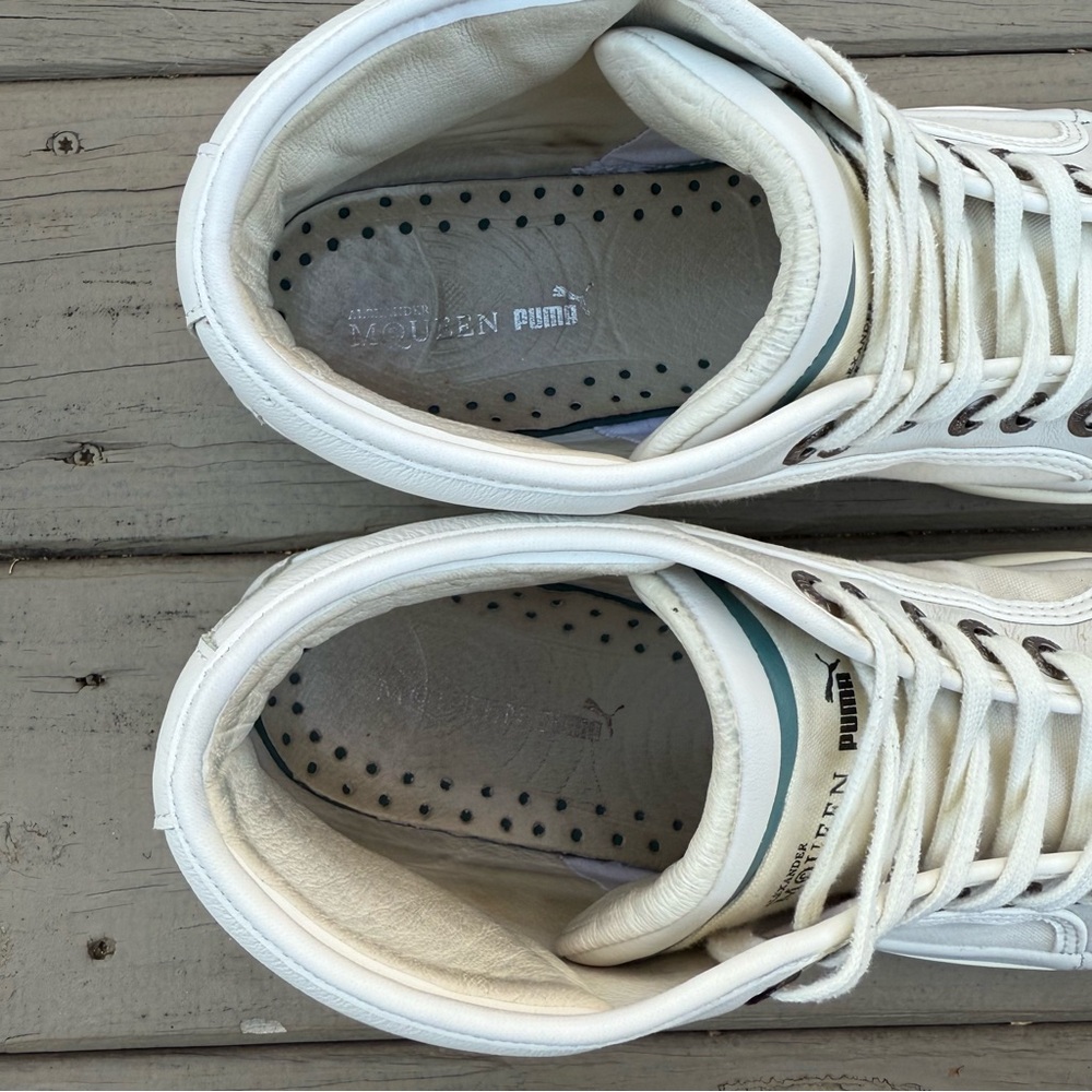 Alexander McQueen X Puma Rabble Formula One Sneakers in white size 13 - Picture 8 of 12